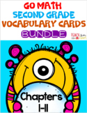 Go Math Second Grade Vocabulary Cards BUNDLE