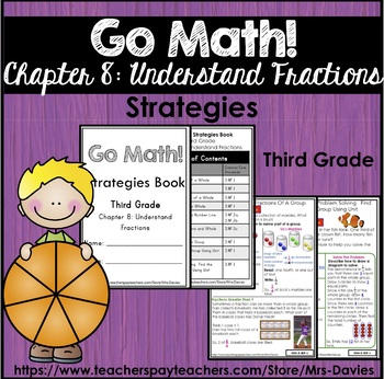 Preview of Go Math Strategies Grade 3 Chapter 8 Understand Fractions Distance Learning