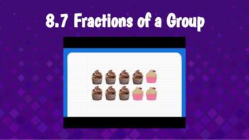 Preview of Go Math Third Grade 8.7 Fractions of a Group