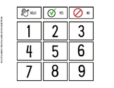 GoTalk 9+ Layout: Numbers