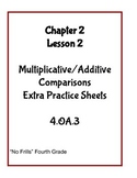 GoMath Aligned Fourth Grade Lesson 2.2 Extra Practice 4.OA.3