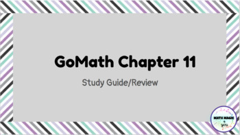 Preview of GoMath Chapter 11 Study Guide/Review