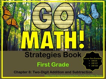 Preview of GoMath! First Grade Chapter 8 Two Digit Addition and Subtraction Strategies Book