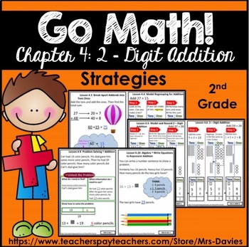 Preview of Go Math! Grade 2 Chapter 4: 2-Digit Addition Strategies Reference Book