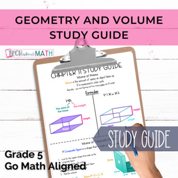 Preview of GoMath Grade 5 Chapter 11 Study Guide - Geometry and Volume