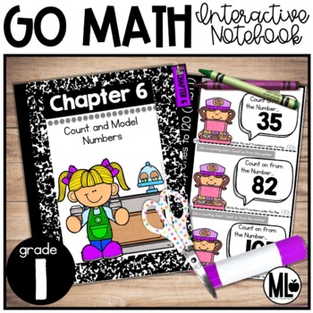 Preview of GoMath Interactive Notebook,Count and Model Numbers - Chapter 6 -First Grade