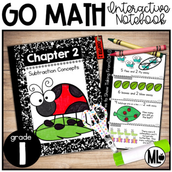 Preview of Go Math Interactive Notebook, Subtraction Strategies - Chapter 2-First Grade