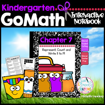 Preview of GoMath-Kinder Interactive Notebook Chapter 7-Represent,Count and Write 11 to 19