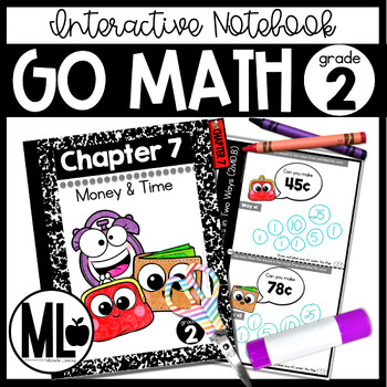 Preview of GoMath-Second Grade InteractiveNotebook Chapter 7 - Measurement and Data