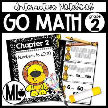 Preview of GoMath-Second Grade InteractiveNotebook Chapter2-Numbers to 1,000