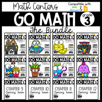 Preview of GoMath Third Grade - GROWING BUNDLE!!