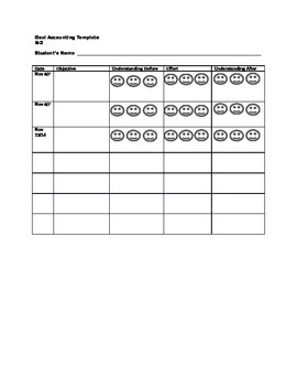 Preview of Goal Accountability Template