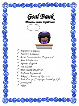 Preview of Goal Bank