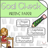 Goal Check Writing Paper