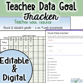Preview of Goal Data Tracker for IEPs