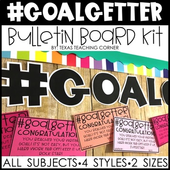 Goal Setting Bulletin Board Kit Goalgetter By Texas Teaching Corner