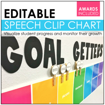 Goal Getters: Speech Therapy Clip Chart