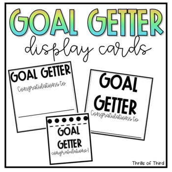 Preview of Goal Getters Display Cards