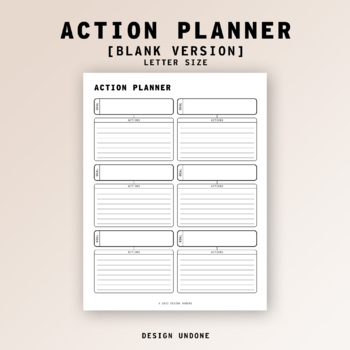 Goal Planner for High School Students by Design Undone | TpT