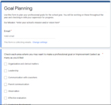 Goal Planning for Staff Google Form