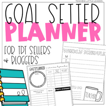 Preview of Goal Setter Planner for TPT Sellers and Bloggers