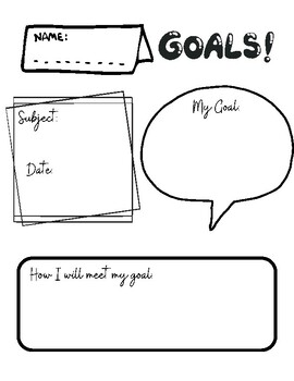 Goal Setting by Andrea McCrorie | TPT