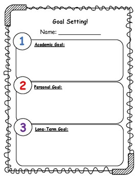 Preview of Goal Setting