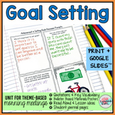 Goal Setting Activities for SEL Print and Digital Morning 