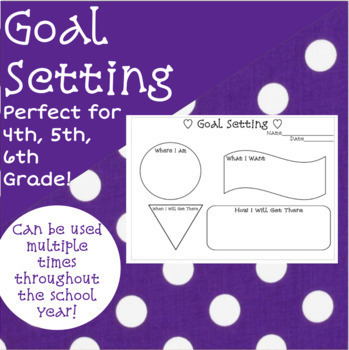 Preview of Goal Setting Activity-4th, 5th, 6th Grade {Digital with Google}