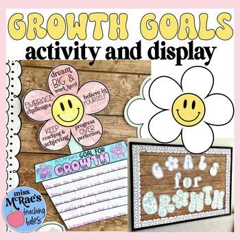 Goal Setting | Back To School | Goals Bulletin Board | Flower Craft