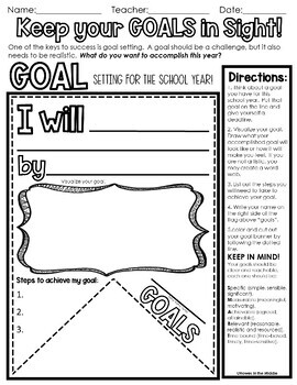 Setting Goals With Students - School and the City