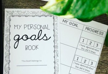Goal Setting Books By My Natural Teaching Space Tpt