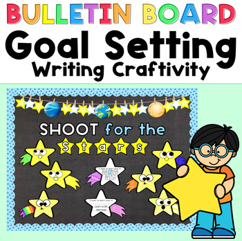 Preview of Goal Setting Bulletin Board Craft l Resolution l Growth Mindset