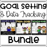 Goal Setting Bundle for Reading Goals, Writing Goals, Math Goals