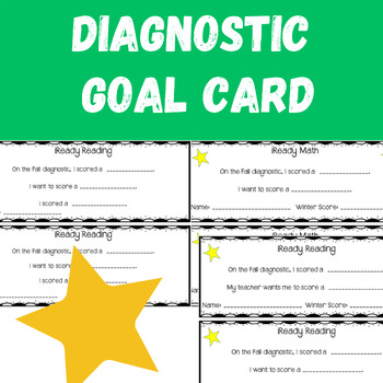 Preview of Goal Setting Card for iReady Diagnostics