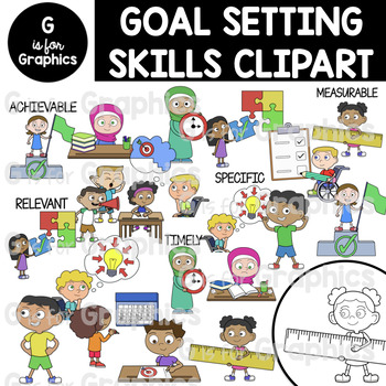 Preview of Goal Setting Skills Clipart