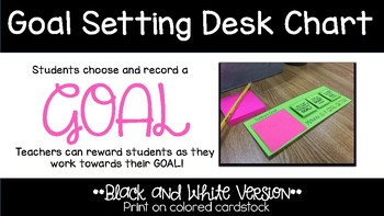 Preview of Goal Setting Desk Chart