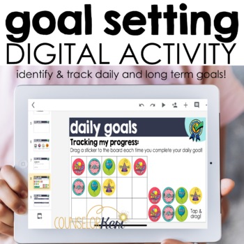Preview of Goal Setting Digital Activity Google Classroom Distance Learning