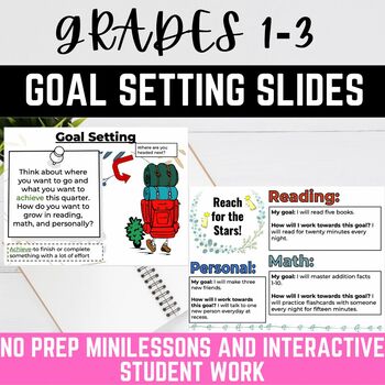 Preview of Goal Setting Digital Interactive Slides