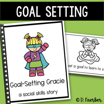 Preview of Goal Setting Social Emotional Learning Story - Character Education Book