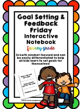 Preview of Goal Setting Interactive Notebook for ANY Grade! *Homeschool *Distance Learning