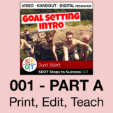 Goal Setting Lesson SEOT 001 A: Just Start ⭐ Google Drive™ PDF