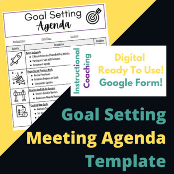 Preview of Goal Setting Meeting Agenda Template For Leadership Teams/Grade Level Teams