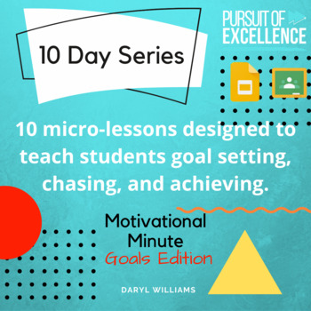 Preview of Goal Setting Micro-Lessons for Distance Learning, Homeschool, Google Classroom