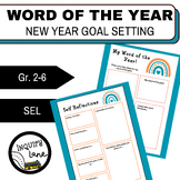 Goal Setting New Years Word of the Year SEL Reflection Wri