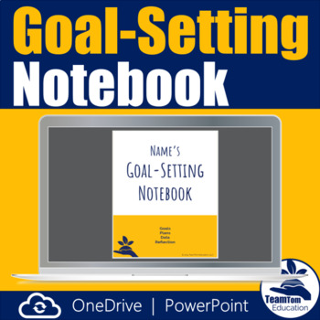Preview of Goal-Setting Notebook for OneDrive - Goals, Data Tracking, Distance Learning