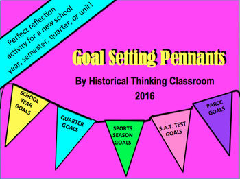 Preview of Goal Setting Pennants (FREE!)