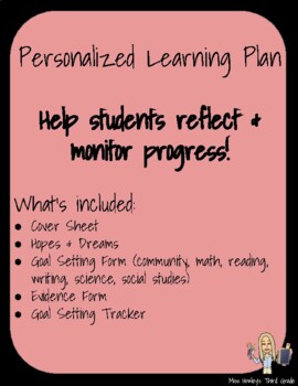 Preview of Goal Setting: Personalized Learning Plan Student Template