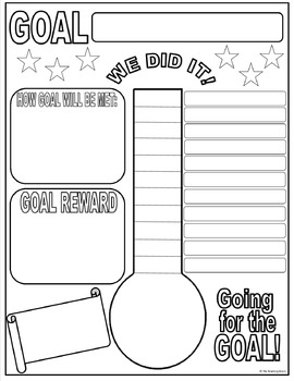 Goal Setting Posters by Neu Teaching Products | Teachers Pay Teachers