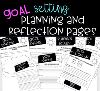 Preview of Goal Setting for students for Back to school